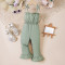 18M-6Y Toddler Girls Bow Sling Jumpsuit  Girls Clothes  