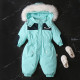 18M-5Y Fur Collar Hooded Plus Fleece Toddler Ski Jumpsuit  Toddler Boutique Clothing  