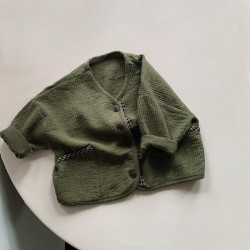 9M-6Y Long Sleeve Loose Button Solid Color Shirt  Kids Boutique Clothing  