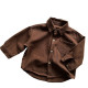 9M-6Y Solid Color Cotton Long Sleeve Button Shirt  Kids Boutique Clothing  