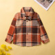 9M-5Y Bowknot Plaid Long Sleeve Button Shrit  Kids Boutique Clothing  