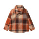 9M-5Y Bowknot Plaid Long Sleeve Button Shrit  Kids Boutique Clothing  