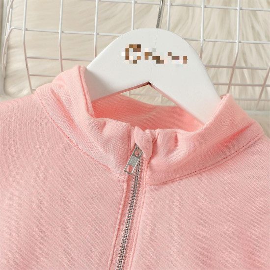 5-12Y Kids Girls Half-Zip Turtleneck Candy-Colored Sweatshirts  Clothing Kidswear  