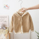 12M-5Y Toddler Girls Knitted Solid Color Hoodie Sweater Cardigan  Girls Clothes  