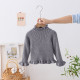 18M-6Y Toddler Girls Medium Collar Ribbed Solid Color Bottoming Sweater  Girls Clothes  