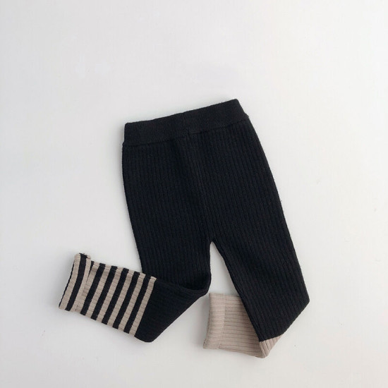 9M-6Y Toddler Girls Striped Knitted Leggings  Girls Clothing Suppliers  