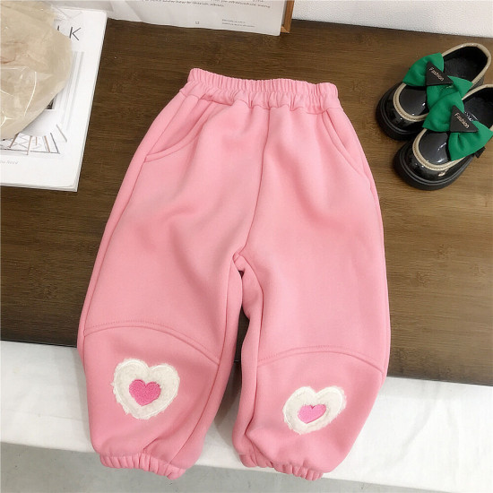 18M-7Y Toddler Girls Love Heart Sweatpants  Girls Clothes  