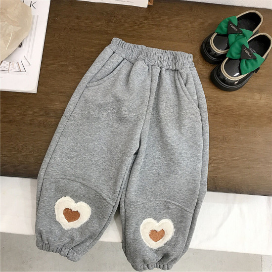 18M-7Y Toddler Girls Love Heart Sweatpants  Girls Clothes  