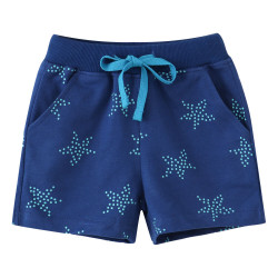 18M-7Y Toddler Girl & Boy Star Polka Dot Print Lace-Up Shorts  Children'S Clothing  