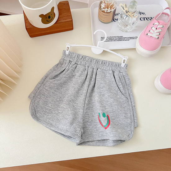 18M-7Y Toddler Girls Smiley Track Shorts  Girls Fashion Clothes  