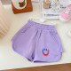 18M-7Y Toddler Girls Smiley Track Shorts  Girls Fashion Clothes  