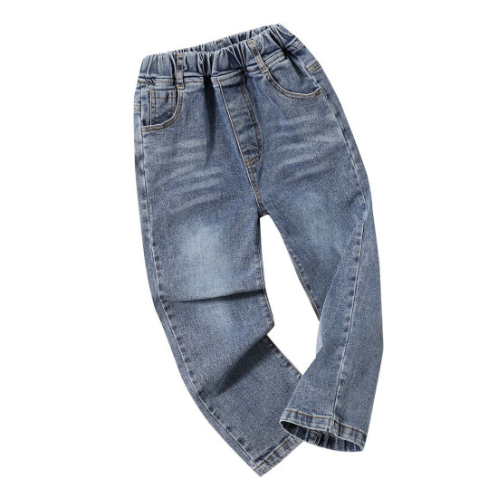 3-12Y Blue Denim Long Trousers Jeans  Kids Boutique Clothing  