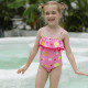 3-4Y Toddler Girl Cartoon Print Ruffled Suspender One-Piece Swimsuit Girl  Boutique Clothing  