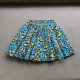 3-15Y Kid Girls Flower Print Elastic Waist Pleated Skirt  Kids Boutique Clothing  