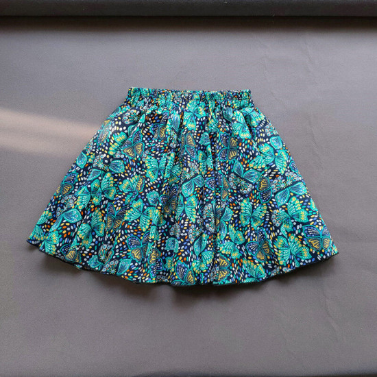 3-15Y Kid Girls Flower Print Elastic Waist Pleated Skirt  Kids Boutique Clothing  