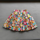 3-15Y Kid Girls Flower Print Elastic Waist Pleated Skirt  Kids Boutique Clothing  