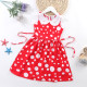 3-7Y Toddler Girl Polka Dot Print Sleeveless Doll Neck Princess Dress Cute Toddler Girl Clothes   