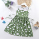 3-7Y Toddler Girl Polka Dot Print Sleeveless Doll Neck Princess Dress Cute Toddler Girl Clothes   