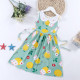 3-7Y Toddler Girl Polka Dot Print Sleeveless Doll Neck Princess Dress Cute Toddler Girl Clothes   