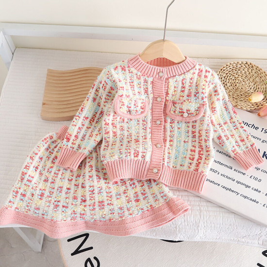 9M-5Y Toddler Girls Knitted Sweater Jacket Or Sets  Girls Clothes  