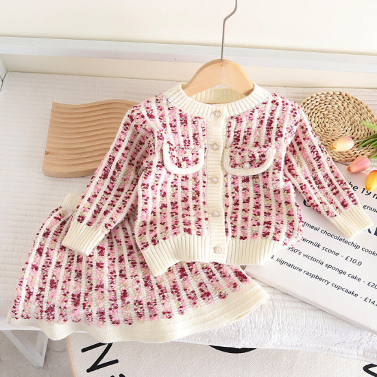 9M-5Y Toddler Girls Knitted Sweater Jacket Or Sets  Girls Clothes  