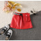 2-7Y Toddler Girls PU Leather Casual Leather Skirts  Girls Fashion Clothes  