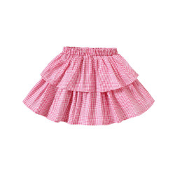 9M-4Y Toddler Girls Pink Plaid Skirts  Girls Fashion Clothes  