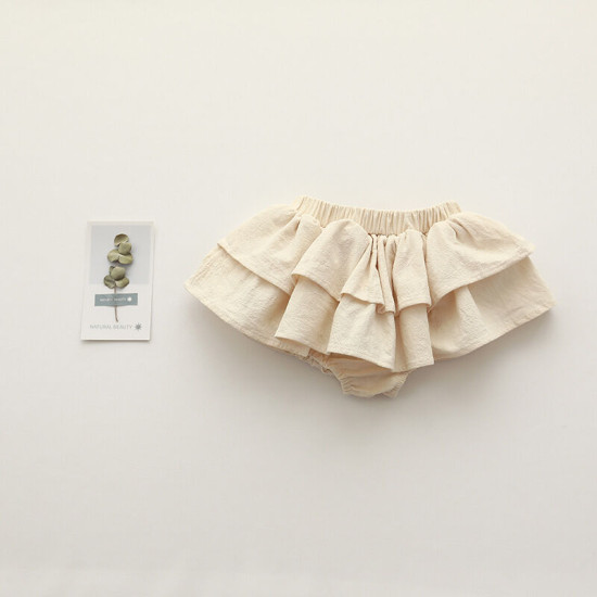 18M-5Y Lotus Solid Color Double Pleated Skirt  Kids Boutique Clothing  