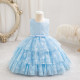 12M-4Y Toddler Girls Birthday Sleeveless Lace Princess Dresses  Girls Clothes  