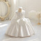 12M-7Y Toddler Girls Flower Sleeveless Satin Princess Dresses  Girls Clothes  