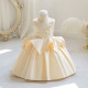 12M-7Y Toddler Girls Flower Sleeveless Satin Princess Dresses  Girls Clothes  