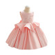 12M-7Y Toddler Girls Flower Sleeveless Satin Princess Dresses  Girls Clothes  