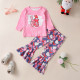 12M-5Y Toddler Girls Sets Valentine's Day Long Sleeve Tops Love Bell Pants  Girls Clothes  