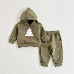 9M-4Y Toddler Christmas Tree Print Sweatshirt And Pants Sets  Toddler Clothing  