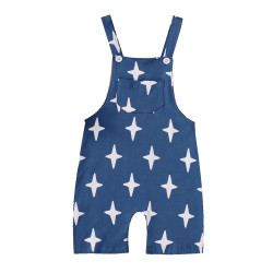 Star Print Pocket Suspender Pants  Toddler Clothing  