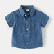 18M-6Y Toddler Boys Short Sleeve Lapel Denim Shirts  Boys Clothing  