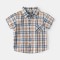 18M-6Y Toddler Boys Plaid Short Sleeve Shirts  Boys Clothing  