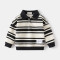 18M-6Y Toddler Boys Long Sleeve Lapel Striped Sweatshirts  Boys Clothes  