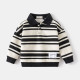 18M-6Y Toddler Boys Long Sleeve Lapel Striped Sweatshirts  Boys Clothes  