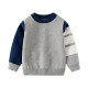 18M-6Y Toddler Boys Round Neck Pullover Sweater With Contrasting Sleeves  Boys Clothing  