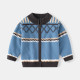 18M-6Y Toddler Boys Diamond Jacquard Zipper Cardigan Jacket Fashion Sweater Coat  Childrens Clothing  