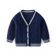 18M-7Y Toddler Boys V-Neck Solid Color Knitted Cardigan Sweater  Boys Clothing  