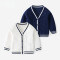 18M-7Y Toddler Boys V-Neck Solid Color Knitted Cardigan Sweater  Boys Clothing  