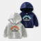 18M-6Y Toddler Boys Fleece Letter Hoodie Jacket  Boys Clothing  