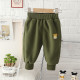 12M-5Y Toddler Boys Fleece Solid Color Cartoon Pants  Boys Clothing  