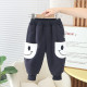 9M-5Y Toddler Boys Cartoon Panda Smiling Face Fleece Pants  Boys Clothes  