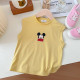 18M-7Y Toddler Girl & Boy  Sleeveless Cartoon Print Round Neck Top  Toddler Clothing  