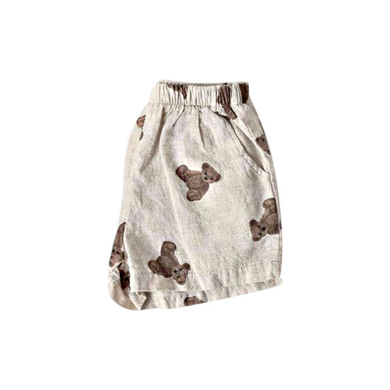 6M-4Y Baby Toddler Shorts Bear/Plaid/Dots Pattern  