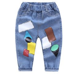 Toddler Boys Cartoon Letter Ripped Jeans Ripped Jeans  Boys Boutique Clothing  