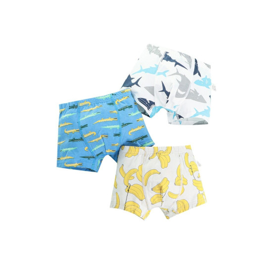 Three Packs Kid Boy Print Boxer Shorts  